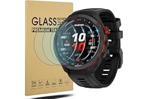 Diruite 4 Piezas Vidrio Templado para Garmin Approach S70 47mm Protector Pantalla,HD Anti-Scratch Película Protectora para Garmin Approach S70 47mm Cristal Templado[Sin Burbujas]