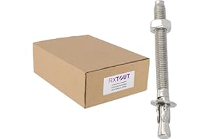 FIXTOUT Lot de 25 goujons d'ancrage en acier inox A2 M10 - Diamètre 10 mm - Longueur 90 mm