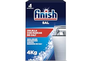 Finish Sal para Lavavajillas, Función Antical, Mayor Rendimiento del Lavaplatos, 4 kg