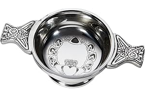 WENTWORTH PEWTER Pewter Claddagh Quaich Bowl (Claddagh Quaich)