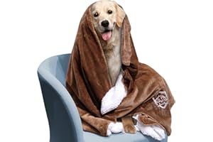 ‎ZVONEMA ZNM wasserdichte Hundedecke(152x127CM)-Weiche Warme Hundedecke für große und kleine Hunde Katzen,waschbar fleecedecke，Premium Flanell Doppelschichtig Haustierdecke