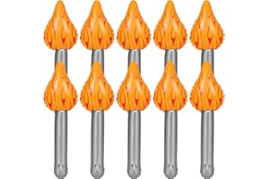 Alishomtll Flamme Olympique 2024 Torche Gonflable, 10 Pièces Jeux Olympique Torche Nouveauté Durable de Décoration, Torche Gonflable en PVC, Torche Gonfle Pour Les Fêtes Les Sportives, 40x13cm