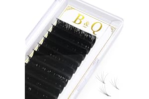 ‎B&QAUGEN 1 Tray Selbstfächernde Wimpern D-0.05-13 Easy Fan Lashes für Volumentechnik D Curl Wimpernextensions 0.05 Stärke Volumen Wimpern Einzelne Länge Schwarz(13 mm, 1 Tray D-0.05)