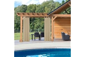 Paramaison Tenda Idrorepellente per Esterno First, Bretella con Bottone, Oscurante, Impermeabile, 150 x 270 cm, Beige, Tenda Idrorepellente Gazebo