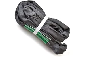 runner deer Black Spanset Round Slings for Aerial Lyra Hoop Rig Aerial Silks Handing, Polyester Lifting Strop, Working Load Limit for Round Sling – 2 Tonne, Multiple Spanset Sizes