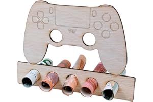 BAMBOORILLA Geldgeschenk Verpackung - originelles Holz Geldgeschenk - Geschenkidee für Männer und Frauen zum Geburtstag (Game Controller)