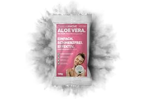 ‎ARTE FIORI 100g Capillum AMOVE Aloe Vera schmerzfreies Dusch Haarentfernung Pulver Intim für Mann & Frau - Enthaarungscreme Körper & Intimbereich