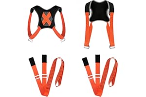 CEYKVO Zestaw pasów do noszenia dla 2 osób, nośność 800 kg – z wyściełanymi kamizelkami na ramię | wielofunkcyjny pas do podnoszenia mebli do przeprowadzki i transportu | wraz z gąbką
