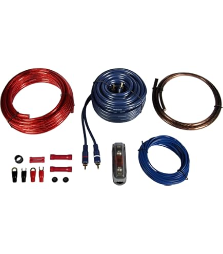 MOCNT Auto Versterker Installatiekit 6 Gauge Auto Versterkerkabelset 2000W Auto Audio Draad Versterker Bedradingsset Kabelset Eindversterker Subwoofer Aansluitset