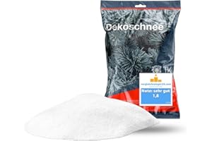 ‎TK GRUPPE TIMO KLINGLER TK Gruppe Timo Klingler sztuczny śnieg, 1000 ml, bardzo dobrze imituje prawdziwy śnieg, puszysty i błyszczący, dekoracja na Bożę Narodzenie, ozdoba świąteczna