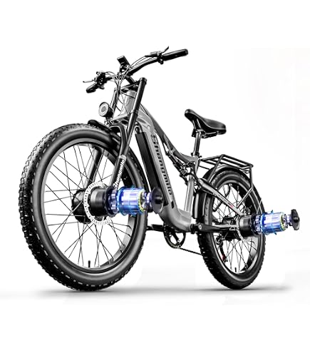 PHILODO Electric Bike for Adults, 26 x 4.0 Inch Fat Tire Ebike