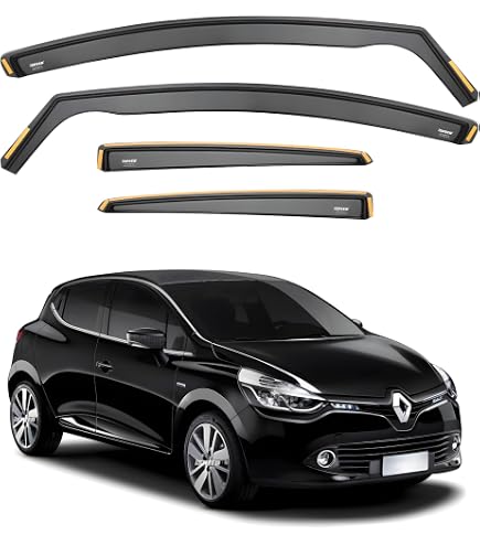 thumbnail image 2 of Tinted Wind Deflectors 4pc For Renault Megane MK4 Hatchback 2016-2020 EdgeVisors 2 of 6