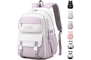 KESUDE Schulrucksack Mädchen Teenager Rucksack Schule, Schultasche Jungen Multi-Tasche Wasserdicht Schulranzen Rucksack Daypacks Groß Backpack für Mädchen Damen School Bag
