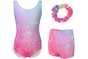 zffriction Ragazze Body Ginnastica Body Danza Ginnastica Artistica per Bambina Senza Maniche