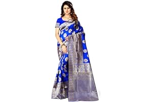 C J Enterprise Women's Sari Made of Pure Soft Kanjivaram Silk for Wedding with Blouse Part (Pari20 paithani)