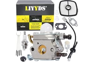 LIYYDS Carburetor Kit Compatible with Echo Part C1U-K68 ES-210 ES-211 PB-200 PB-201 Little Wonder 9555 Mantis Blower Shredder Vacuum A021000533 Shred 'N' Vac Handheld Blower Carb