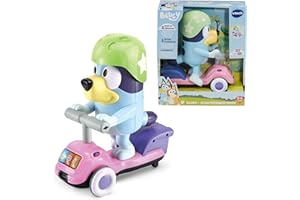 Vtech Bluey - Scooterabenteuer – Interaktives Spielzeug mit der Originalstimme von Bluey – Bewegt Sich vor- und rückwärts – 3 Spielmodi, Lerninhalte und 11 Melodien – Für Kinder von 3-6 Jahren