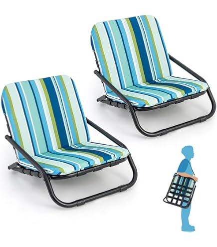 Lawn Chair Lightweight Beach Chairs Amazon HITORHIKE Low