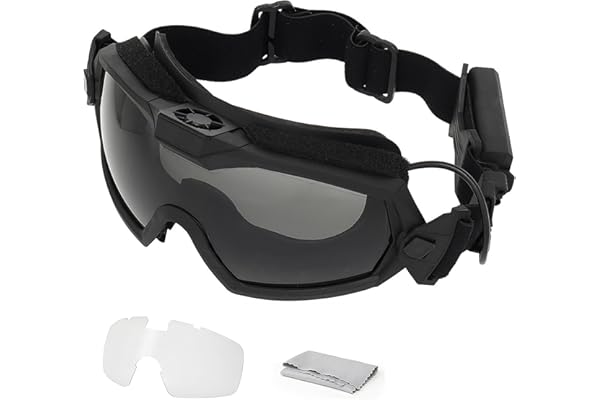 WISEONUS Fan Version Refroidisseur Tactique Airsoft Paintball Lunettes Régulateur Lunettes De Protection pour Snowboard Ski Chasse Tir Sport