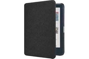 DMLuna Case for Kobo Clara BW (Model N365) / Kobo Clara Colour (Model N367) 6" 2024 Release, Ultra Slim Lightweight Premium PU Leather Cover with Auto Sleep/Wake Function - Black