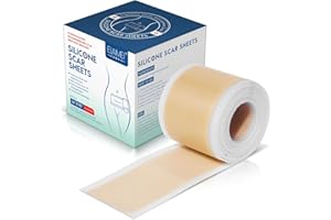 DXYMN Pansement en Silicone pour Zones Cicatricielles – Bande Réutilisable et Découpable pour le Soin Quotidien de la Peau, Doux, Flexible et Discret, Rouleau (4 x 290 CM)