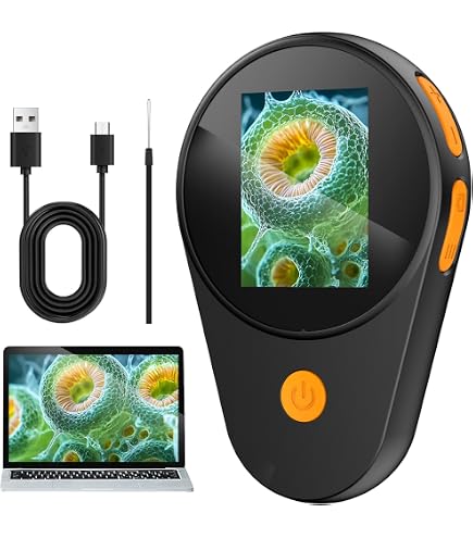 Microscopio OUTACT Microscopio Portatile Microscopio Con 8 LED 500x Mini Microscope With Optical Magnifier Children X27 S Pocket - 10