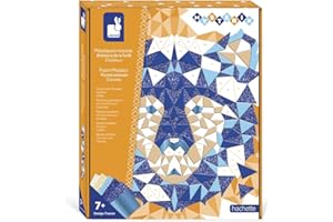 Janod - Estuche Mosaico Animales del Bosque - Mysterix - Actividades Creativas Arte y Manualidades - Dos Cuadros - Pegatinas Espuma - Motricidad y Concentración - A partir de 7 Años, J07974