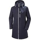Helly Hansen Long Belfast Women's Waterproof Rain Coat with Adjustable Hood and Zip Pockets