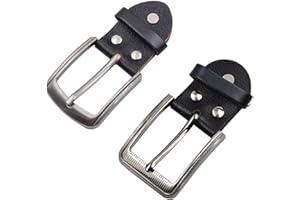 CHENNAN 2 Pezzi Lega di Zinco Fibbia per Cintura Classica, Ricambio Quadrata in Metallo Regolabile per Fissare Cinture, Jeans