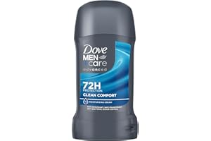 DOVE MEN + CARE Dove Men+Care Advanced Clean Comfort Lemon & Cedarwood Scent Men's Antiperspirant Deodorant Stick with Anti-Odour Technology for 72 hour sweat and anti-bacterial odour protection 50 ml