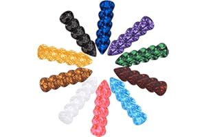 FOGBUSH Juego de 50 púas para guitarra acústica y eléctrica, mixtas coloridas, 0,46 mm