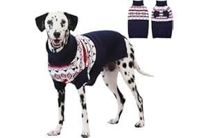 IECOii XL Hundepullover,Hunde Rollkragenpullover Hund Winter Pullover,Weihnachten Dog Jumpers Warmer Pullover-Strickwaren FüR MäNnliche Weibliche Hunde,Hundepullover FüR Englische Bulldogge,XLarge