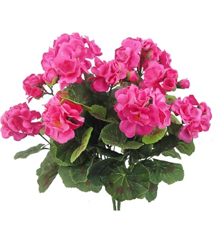 Geranio artificiale lux rosa per decorare balconi e terrazzi
