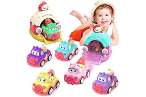 seveclotree Jouet Enfant 1 2 3 Ans Fille,Petite Voiture Jouet Voiture Enfant,Jouet Bebe 1 2 an, Jeux Éducatifs pour 1 2 3 4 5 Ans Enfants Garçons Filles