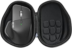 WANAIHA Étui de protection pour souris Logitech MX Master 4/MX Master 3 - Résistant aux chocs, à la poussière et à l'eau - Noir