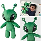 IKEA Aftonsparv 34 Cm Yeşil Uzaylı Alien Yumuşak Peluş Oyuncak