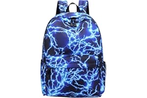 PENGNIAO Sac a Dos Scolaire College, Ecole Lycee, Pour Ado Fille Garcon Femme Cartables Sac a Dos Grand Loisir Voyage Ville Collégienne Lycéenne Bleu