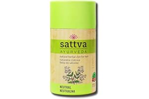 ‎SATTVA AYURVEDA Sattva Ayurveda Natürliche Haarfarbe - Henna Haarfarbe für Allergiker - Bio Pflanzenhaarfarbe für Naturhaarfarbe, Volumen und Glanz - Doppelte Portion- ECOCERT (Cassia, 150)