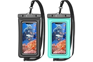 Syncwire Waterproof Phone Case, 2-Pack IPX8 Universal Waterproof Phone Pouch Underwater Dry Bag Compatible with iPhone 14 13 12 SE2 11 Pro XS Max XR X 8 7 6+ Galaxy S23 Ultra S22 Google Pixel Up to 7"