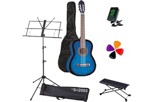 MusicalStore2005 Kit Completo per Chitarra Classica EKO CS10 (Completo, Blue Burst)