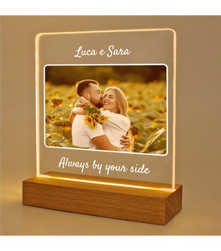 Lampada Personalizzata Con Foto IMake3D - Litofania Che Cambia Colore - Made In Italy - Foto 14