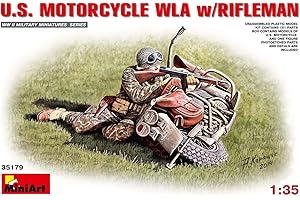 Miniart Echelle 1 : 35 cm Moto US WLA avec carabinier Construction Kit (Multicolore)