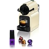 Nespresso De'Longhi Inissia EN80.CW Coffee Machine for Nespresso Capsules 19 Bars Automatic Shut-Off Cream