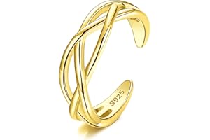 ORAZIO S925 Sterling Silver Toe Rings for Women White Gold Plated Arrow Infinity Vintage Celtic Knot Daisy Flower Stylish Toe Rings Adjustable Toe Band Rings Summer Beach Foot Jewelry Set