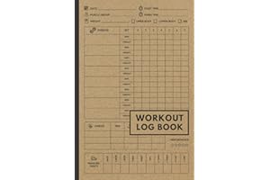 Workout Log Book: Gym Weight Lifting Log Book & Workout Journal for Men and Women | Bodybuilding Weightlifting Gym Planner Exercise Notebook & Fitness ... Diary Gift) | Minimal Brown Cover 120 Pages
