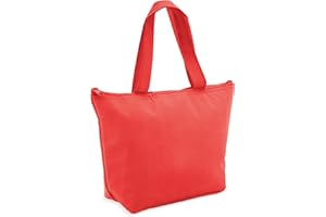 SV life Bolsa Térmica, Nevera Plegable tamaño Pequeño | Cierre con Cremallera, Isotérmica Aislante, Mantiene Frío y Calor Alimentos | para Almuerzo, Escuela Niños, Oficina, Playa, Picnic (1ud, Rojo)