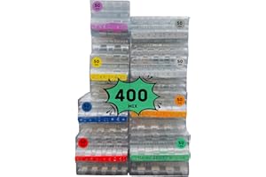 ALEJANDRO FUENTES AF® – 400 Blisterpackungen für Münzen | Mix 400 Blisterpackungen mit 1,2 und 5 Cent Münzen + 50 Blisterpackungen für Münzen 1 Euro, 50 Cent, 20 Cent, 10 Cent zur Aufbewahrung von Münzen (50 pro Münze)