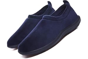 EAGSOUNI Chaussons Hommes Femmes Hiver Pantoufles Chaudes Maison Coton Peluche Mémoire Mousse Accueil Slippers fermés Intérieur extérieur