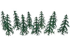 Evelay Cake Toppers Merry Christmas Cake Decoration 10 Pieces Cupcake Toppers Multi Purpose Decoration (10 Fir Tree)