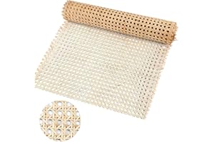 Kleemeiero Sangle Cannage Rotin Rouleau 0.4 * 1M Rouleau de Cannage Rotin pour Vannerie Rouleau de Toile de Canne Rouleau de Maille en Rotin Naturel Rotin pour Cannage pour Bricolage Chaise Meuble